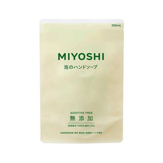 MIYOSHI 無添加 日本泡沫洗手乳補充包 300ml