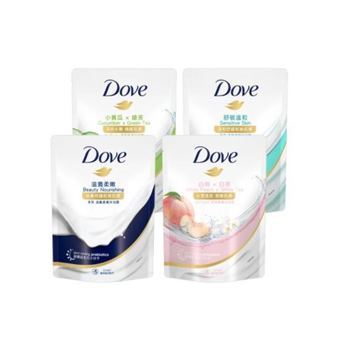 Dove 多芬 滋養/gofresh系列柔膚沐浴乳補充包580g(多款任選)