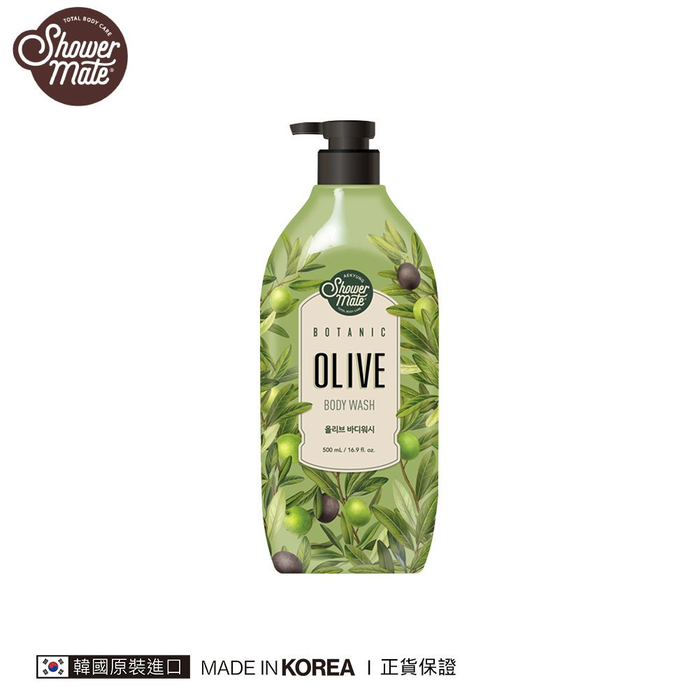 Shower Mate 療癒植園花草沐浴乳-橄欖500ml
