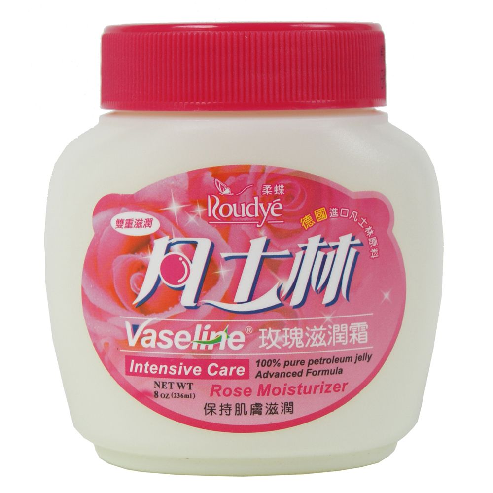 柔蝶 凡士林玫瑰滋潤霜236ml