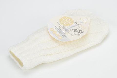 KEYTOSS 詰朵斯 Milk Fiber-柔沐浴手套1入 (11*20*0.5CM)