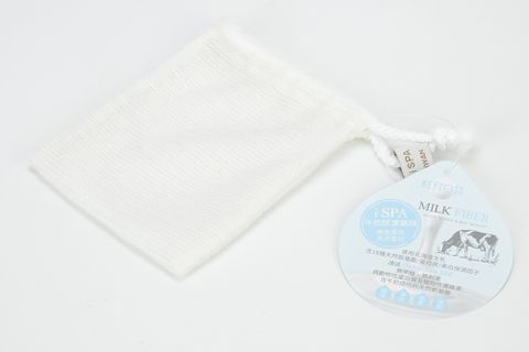 KEYTOSS 詰朵斯 Milk Fiber-激去角質沐浴皂袋1入 (11*13*0.5CM)