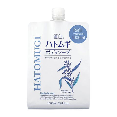 KUM 熊野 日本   麗白薏仁沐浴乳補充包 1000ml