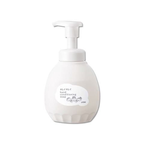 日本LION獅王-趣淨溫和滋潤親膚泡沫洗手慕斯450ml/按壓白瓶
