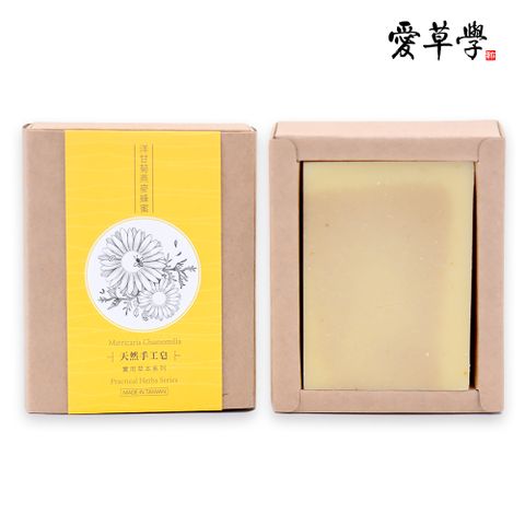 愛草學 洋甘菊燕麥蜂蜜手工皂(無精油.洗臉身)-100g*3入