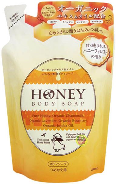 日本【第一石鹼】 蜂蜜保濕沐浴乳-補充包400ml