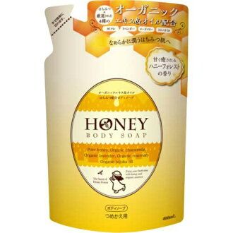 日本【第一石鹼】 蜂蜜保濕沐浴乳-補充包400ml