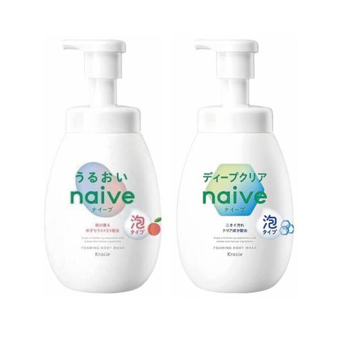 日本 Kracie 葵緹亞 Naive 保濕溫和泡沫沐浴乳 600ml
