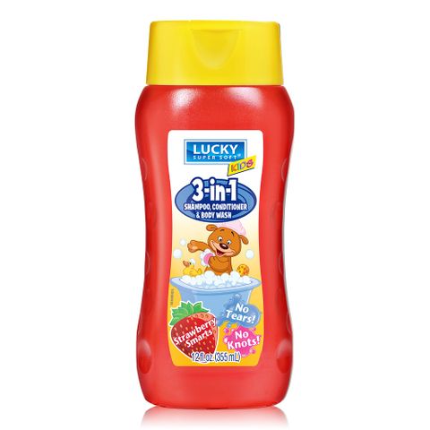 LSS兒童洗髮沐浴乳-草莓香氛12oz/355ml