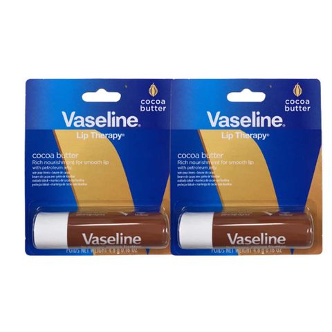 【Vaseline 凡士林 】 可可 護唇膏 (2入) 4.8g/支