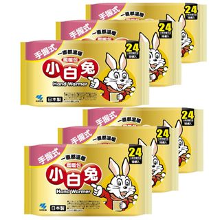 【小林製藥】小白兔手握式暖暖包 24h 6包(10片/包,共60片)
