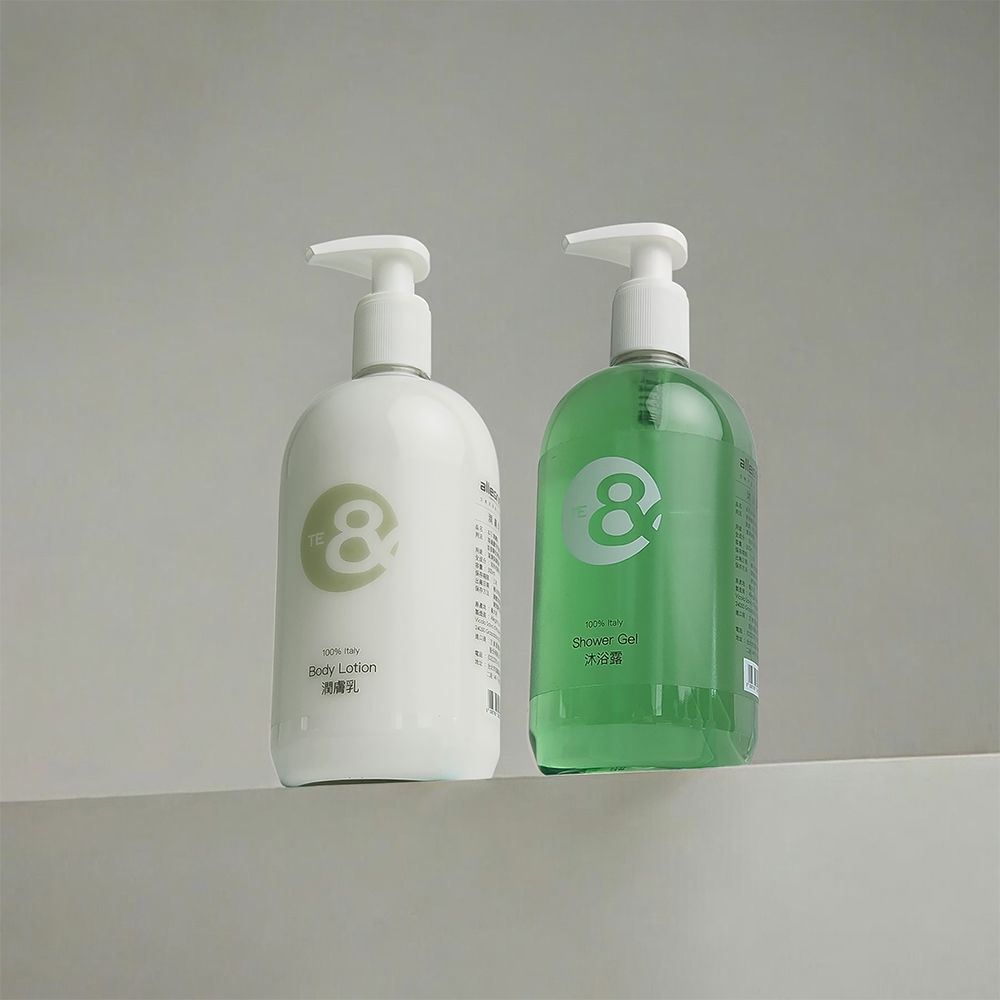 ALLEGRINI 艾格尼 &TE系列 潔淨沐浴水嫩組(沐浴乳500ml+潤膚乳500ml)