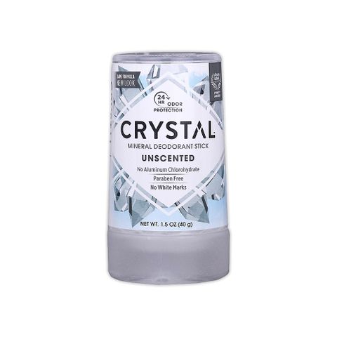 美國CRYSTAL-長效淨味礦物鹽身體固體除臭棒-無香款40g/條(長效體香石,消臭石,止汗劑體香膏)