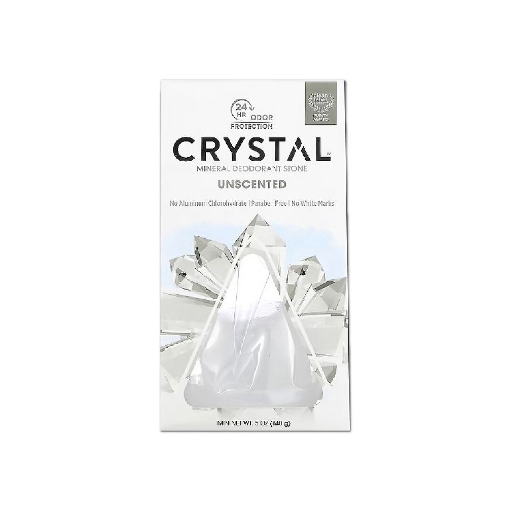  美國CRYSTAL-身體淨味除臭爽身固體除臭石-無香140g/盒