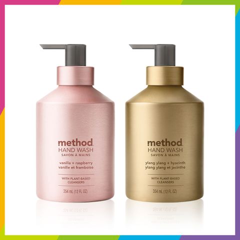 【method 美則】豪宅御用金緻洗手乳２件組(玫瑰金+香檳金)