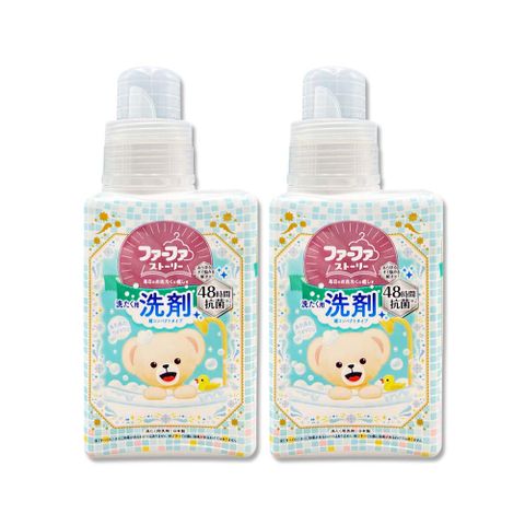 (2瓶)日本NS FAFA熊寶貝-繪本系列高滲透潔淨消臭香氛洗衣精-麝香450ml/瓶