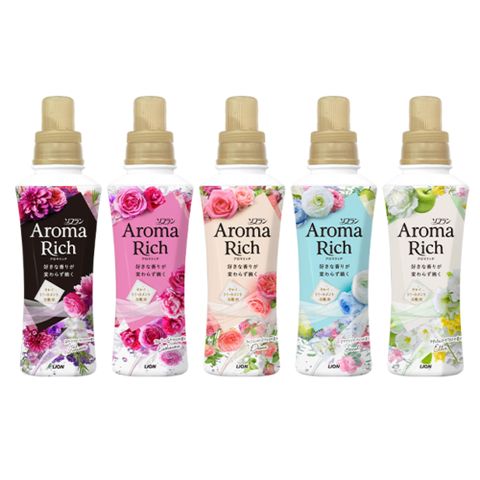 LION 日本獅王 AROMA RICH衣物香氛芳香柔軟精 480ML