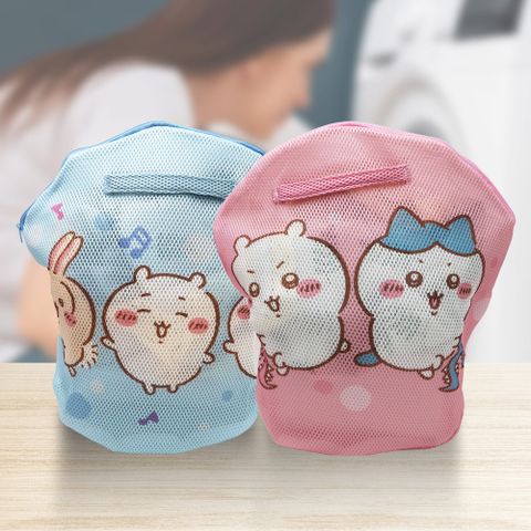 吉伊卡哇-圓形手提雙層洗衣袋-2入