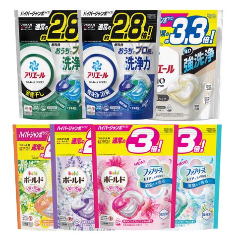 P&G 寶僑 日本 4D碳酸機能洗衣球39入/33入/32入 X4 (多款任選)