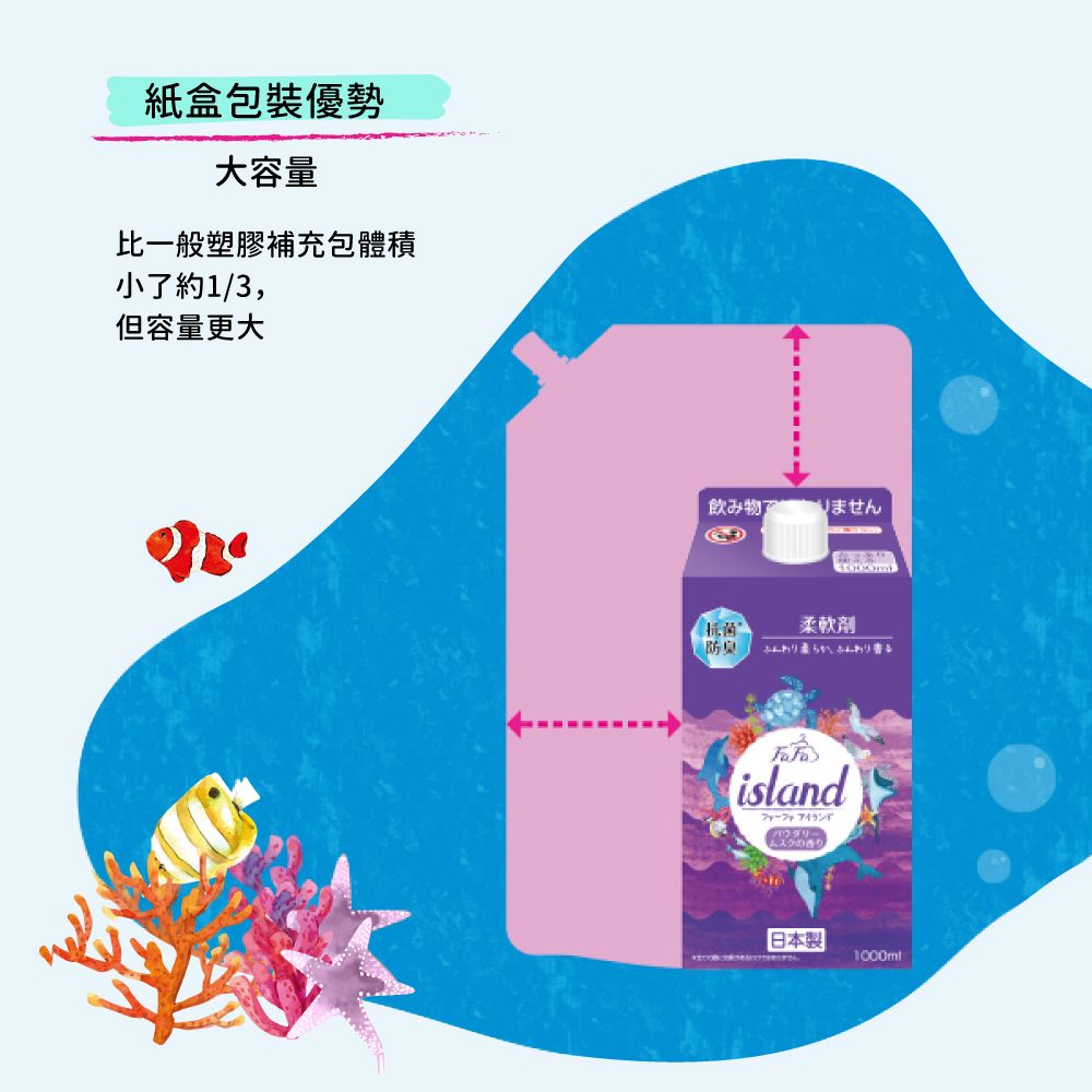 FAFA 日本 海洋友善系列柔軟精1000ml 皂香