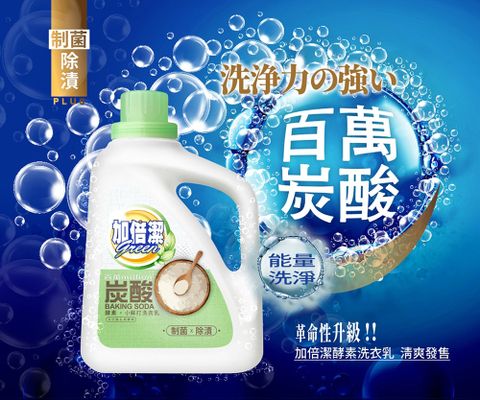 加倍潔 酵素小蘇打洗衣乳(制菌除漬)2400g 深入纖維 潔淨高標準