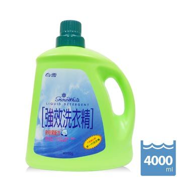 白雪 強效洗衣精4000cc x4入/箱