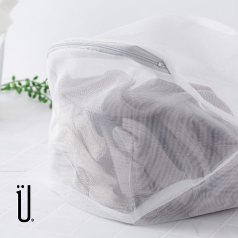 UdiLife 白色 細網圓型洗衣袋直徑35㎝
