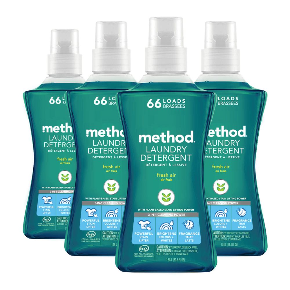 Method 美則  4倍濃縮智慧環保香水洗衣精-清新1580mlx4