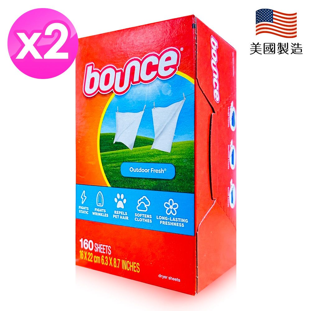 Bounce  烘衣柔軟片160片X2入