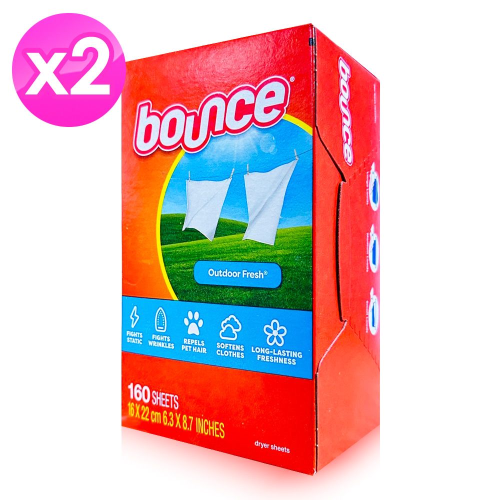 Bounce  烘衣柔軟片160片X2入