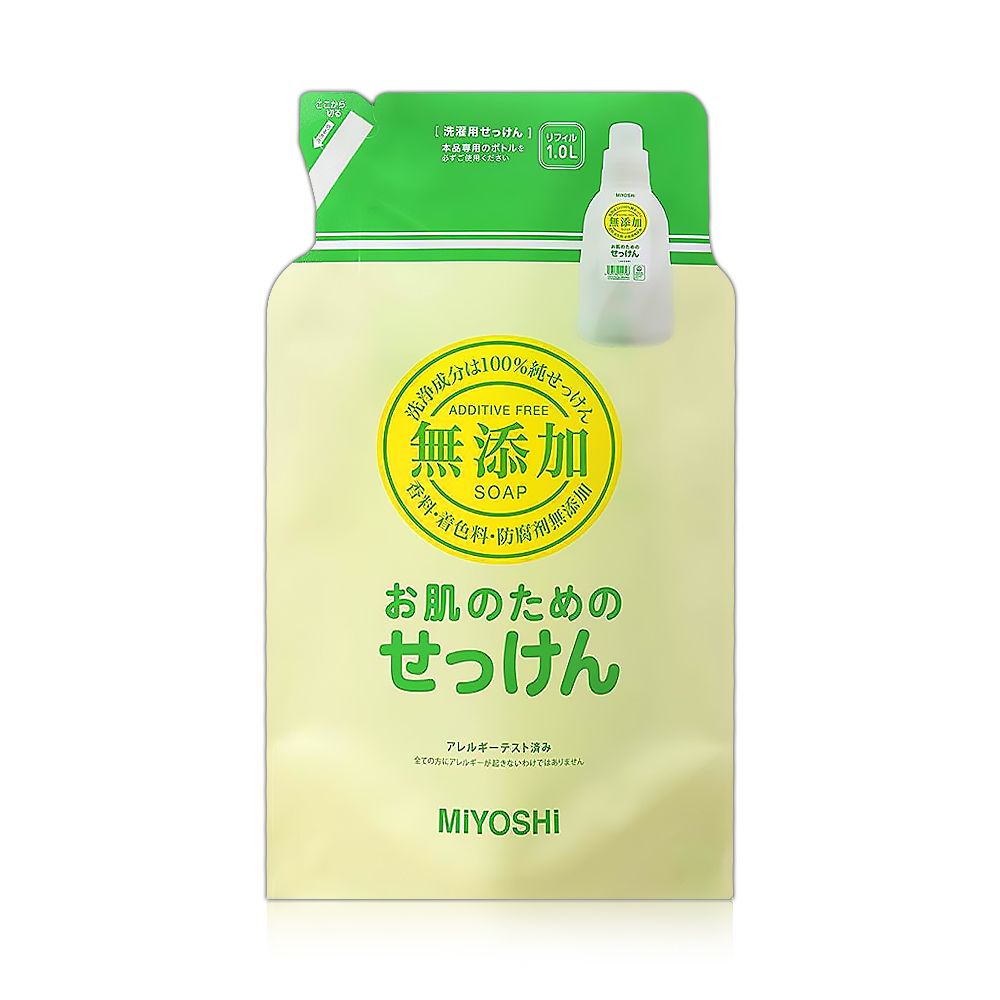 MIYOSHI 無添加 日本洗衣精補充包1000ml