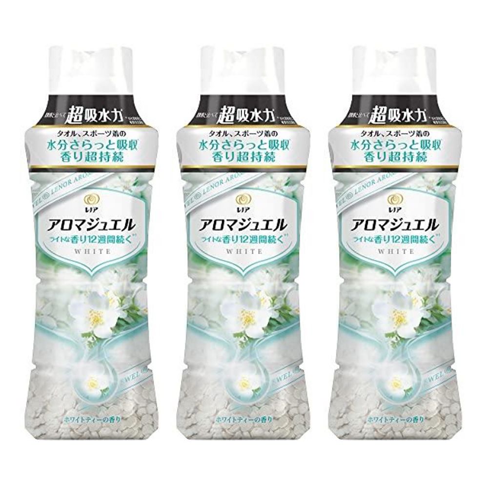 Lenor 蘭諾 3瓶組日本進口 Happiness衣物芳香豆/香香豆 470ml(古典玫瑰/柔和花香/白茶花香/太陽花香)