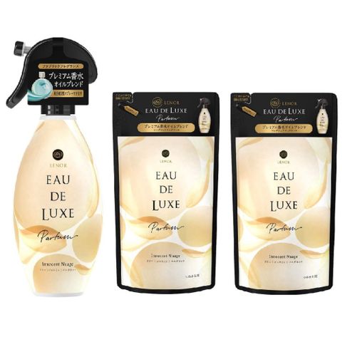 P&G 寶僑 日本EAU DE LUXE衣物香噴 280ml-清靜早晨*1瓶+補充包兩包