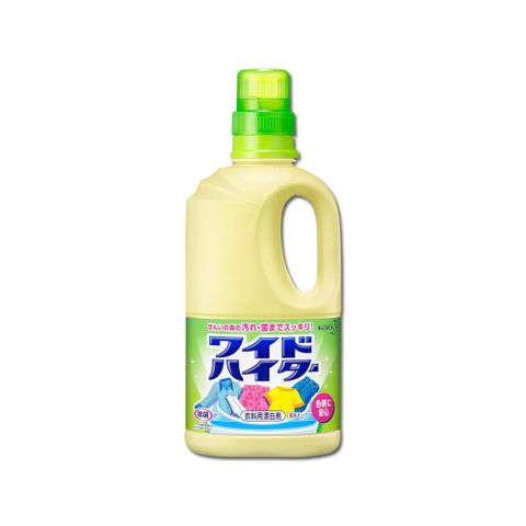 KAO 花王 日本-彩色衣物含氧漂白劑1000ml/黃瓶(酸素系衣物彩漂液,衣領袖口局部去漬劑,洗衣槽防霉消臭劑,印花彩白衣護色洗劑)