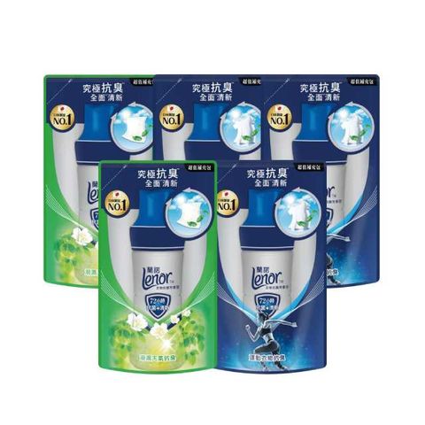 【蘭諾 Lenor】衣物抗菌芳香豆/香香豆430ml補充包x5