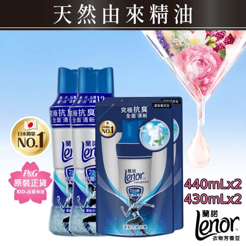 Lenor 蘭諾 抗菌芳香豆/香香豆440ml	x2+430mlx2