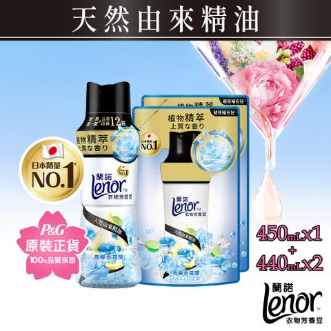 Lenor 蘭諾 衣物芳香豆/香香豆450mlx2+440mlx2