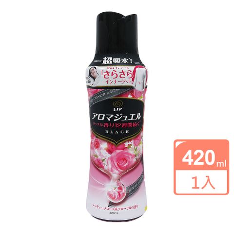 P&G日本限定-衣物清香顆粒香香豆-香水玫瑰420ml