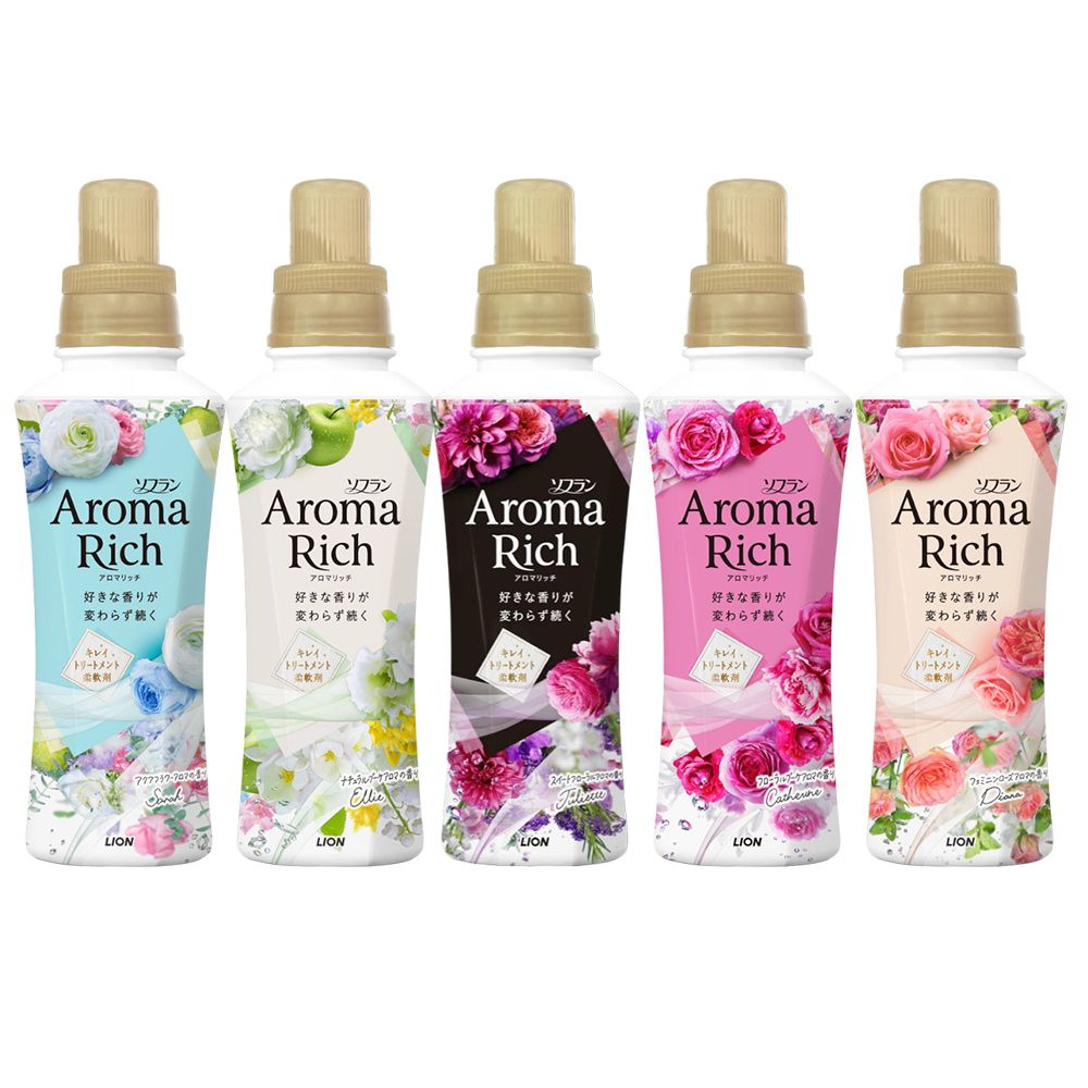 LION 日本獅王 日本  獅王 Aroma Rich 衣物香氛消臭柔軟精 480ml