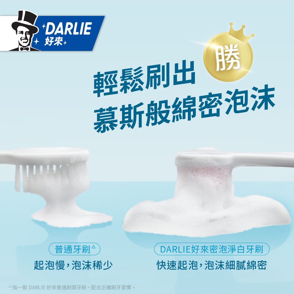 DARLIE 好來 密泡淨白牙刷 2入