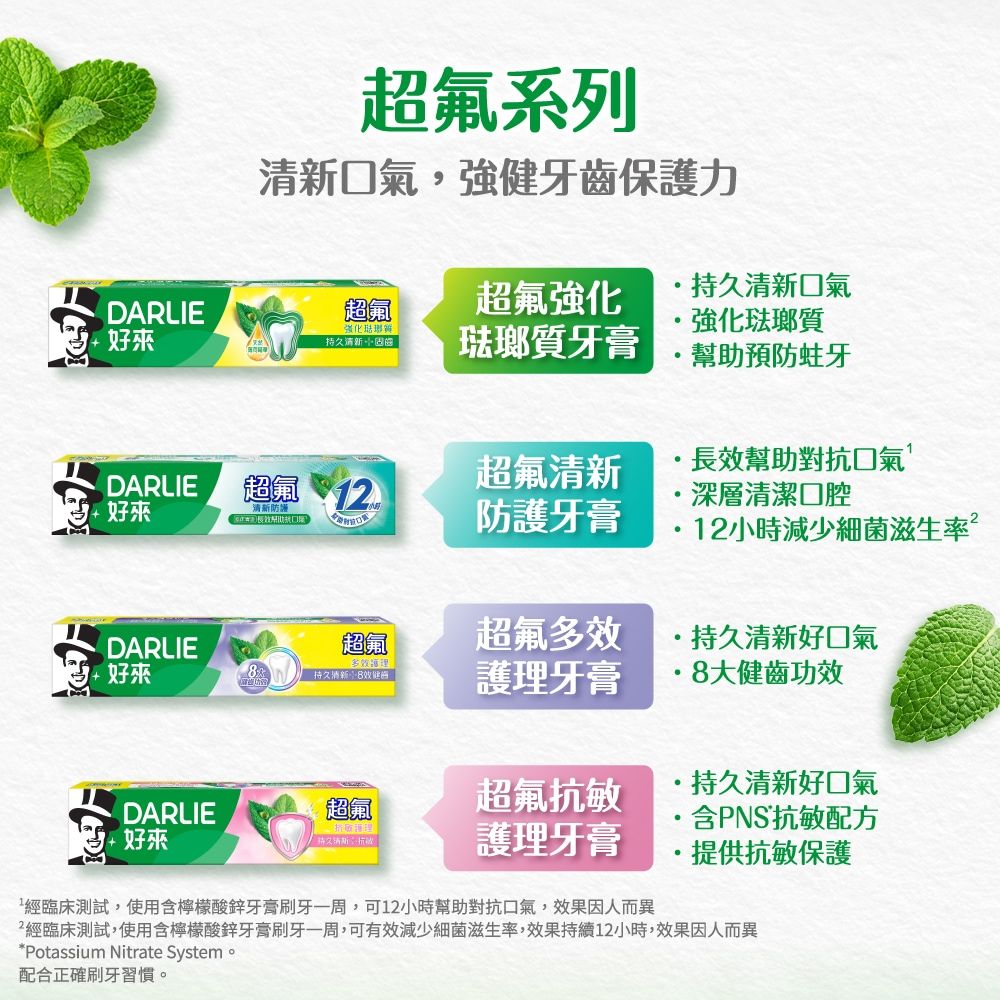 DARLIE 好來 超氟強化琺瑯質牙膏250gx8入