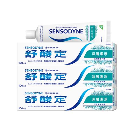 舒酸定 長效抗敏-深層潔淨 100g x3