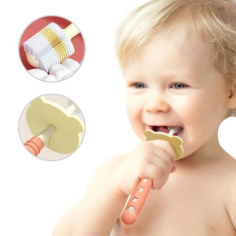 兒童牙刷 防卡喉360度軟毛牙刷 乳牙刷 學習牙刷
