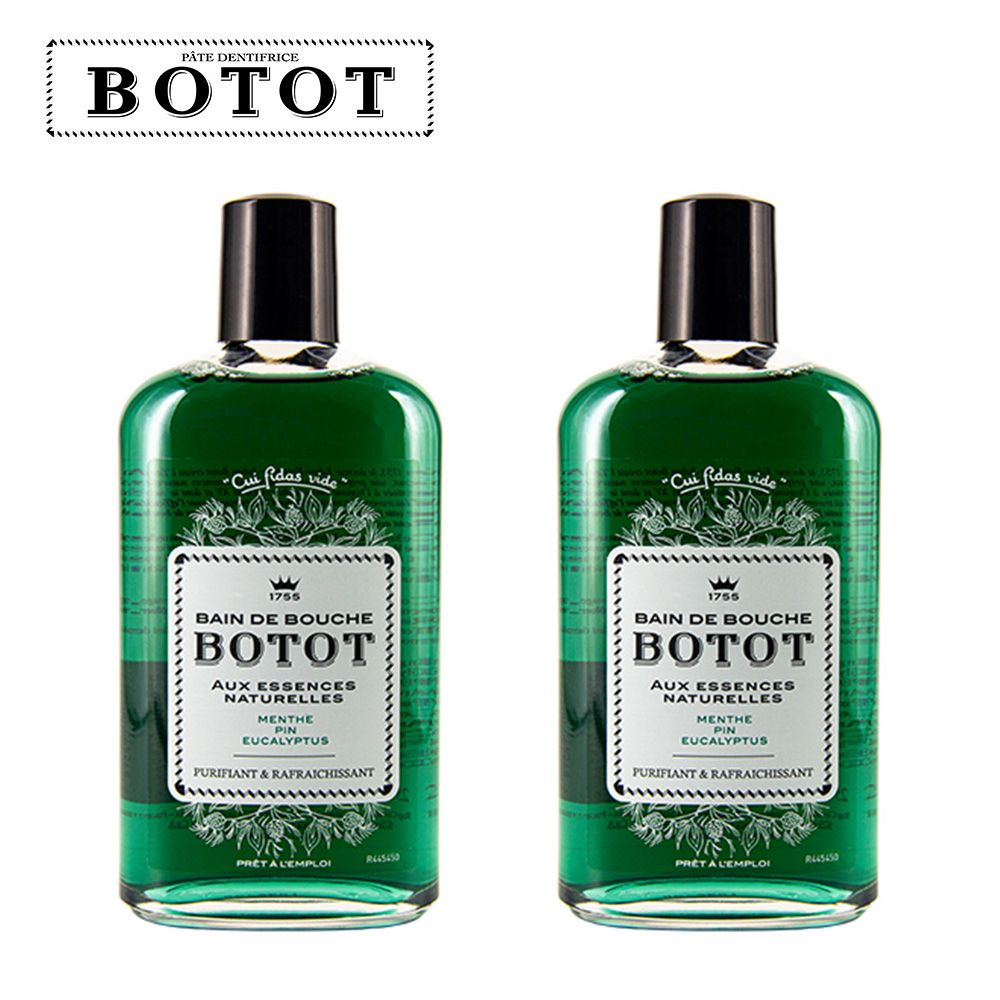  【BOTOT】法國潔淨護理漱口水-清爽薄荷250ml 2入組(法國品牌 清潔護理 口氣清新)