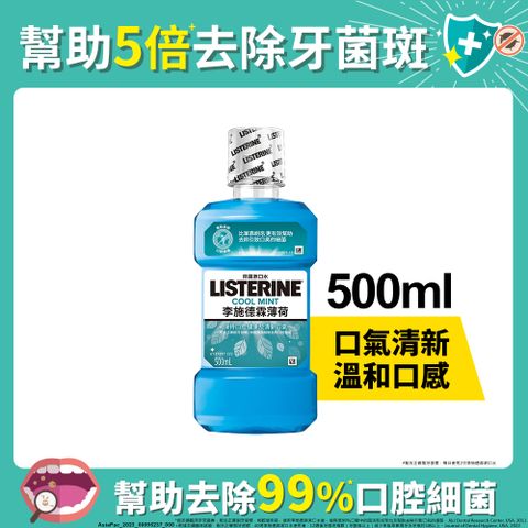 LISTERINE 李施德霖 薄荷除菌漱口水500ml