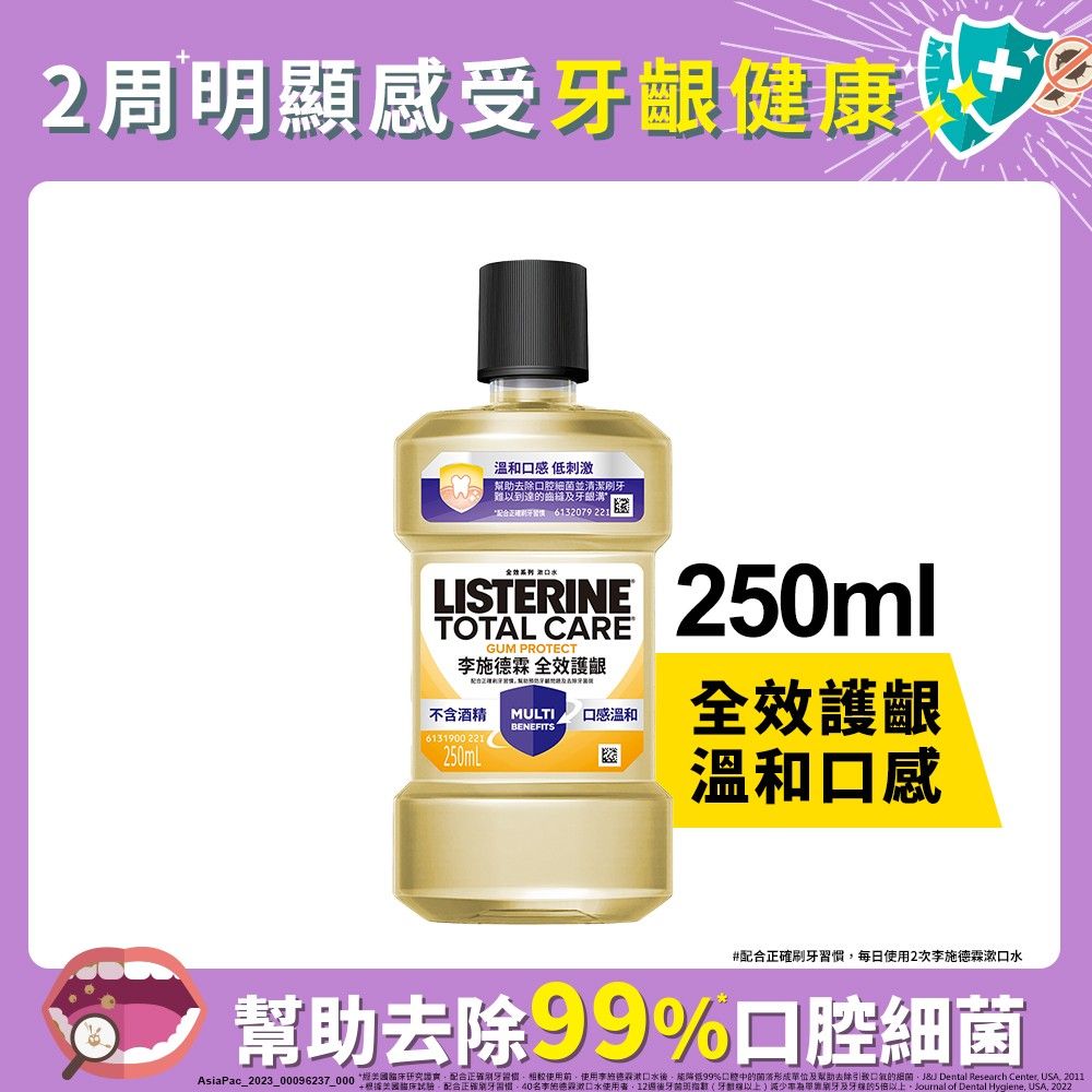 LISTERINE 李施德霖  全效護齦漱口水 250ml