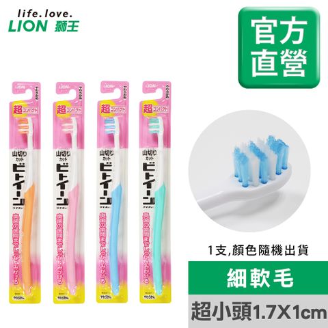 日本獅王LION 臼齒深潔牙刷-超小頭(顏色隨機出貨)