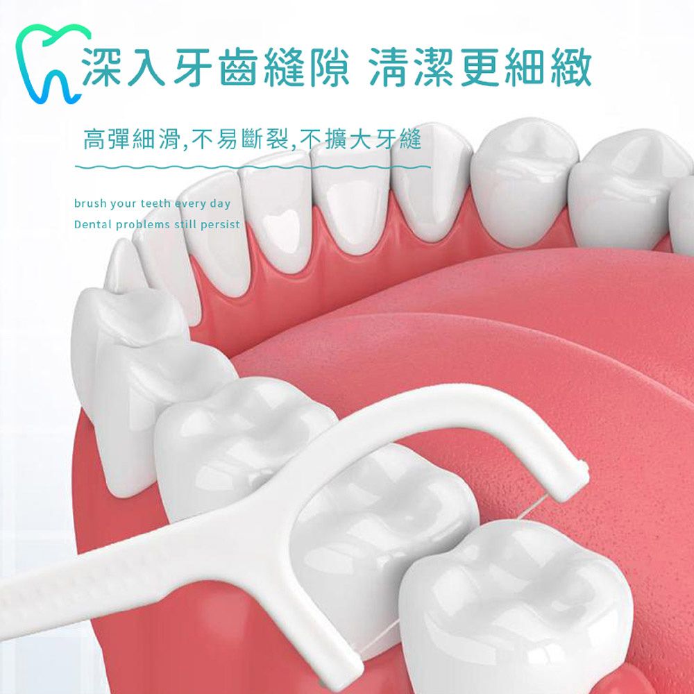 小楊臻選  高分子細滑牙線棒-10盒