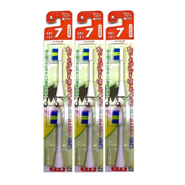 日本minimum 電動牙刷替換刷頭兒童用/BRT-7T (一組2入) x 3組- PChome