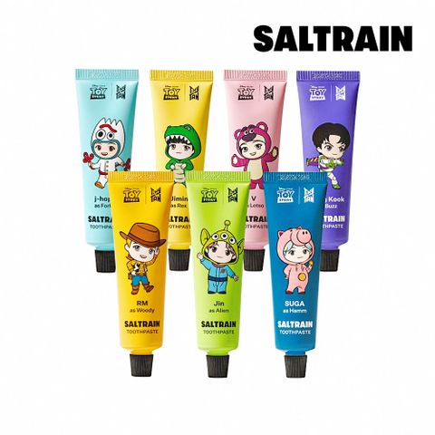 SALTRAIN BTS x 玩具總動員聯名牙膏70g-全套七件組